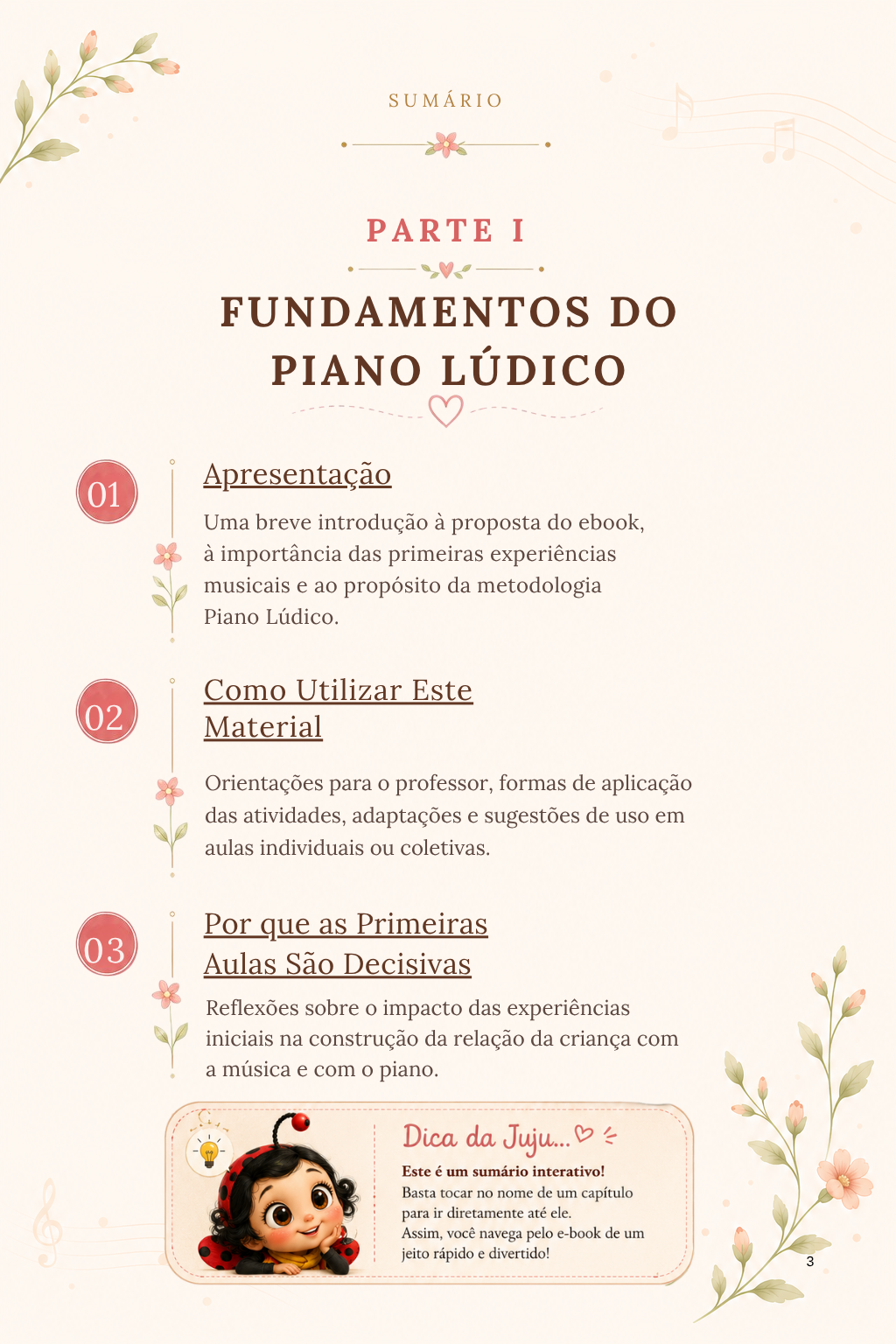 Página do e-book: Sumário interativo